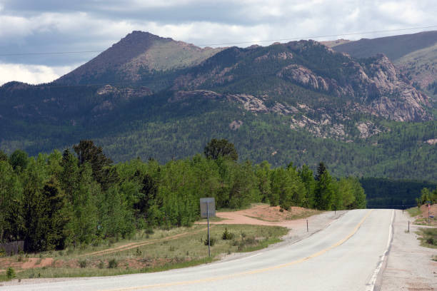 istock Landscape shot of distant mountain ranges. 1518079725