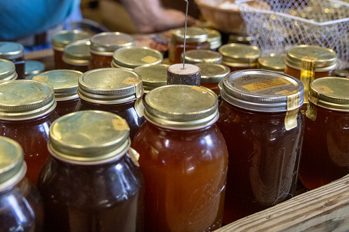 Jars of Honey made by an artisan