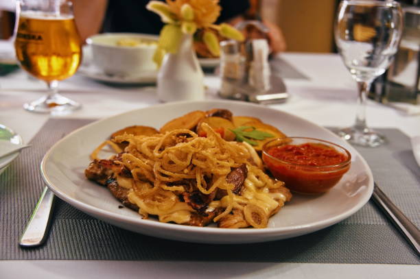 istock Plate with food on the table 1518326468