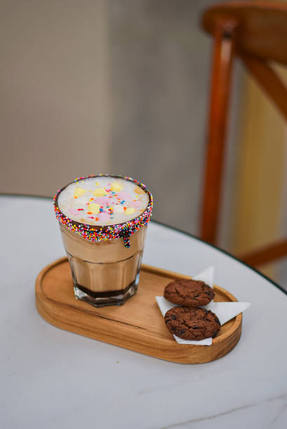istock Ice Chocolate with Sprinkle, Marshmallow and Cookies 1518391698
