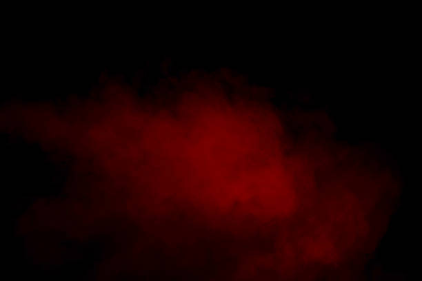 istock Orange and red steam on a black background. 1518497604
