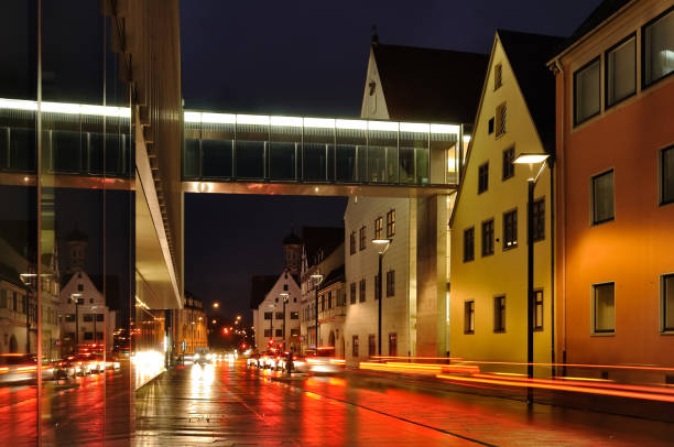 A Road at night, Ulm, Germany