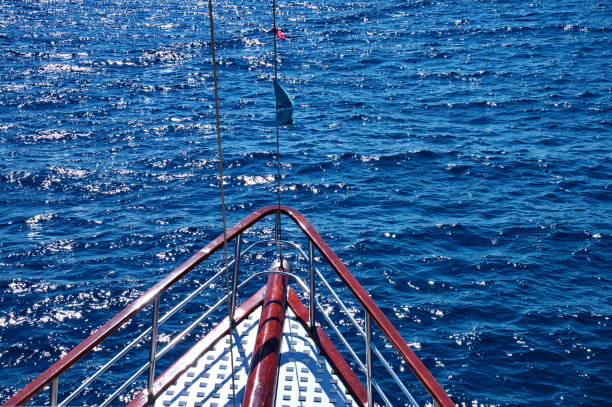 istock Railing on cruise sailing boat 1518586841