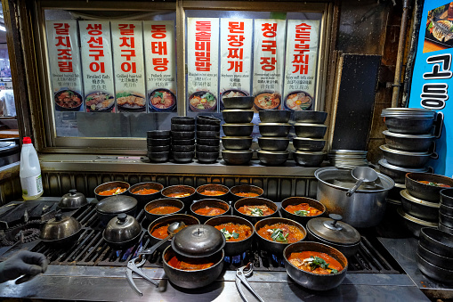 Seoul, South Korea - July 6, 2023: Namdaemun Market in Seoul is the oldest market in South Korea..