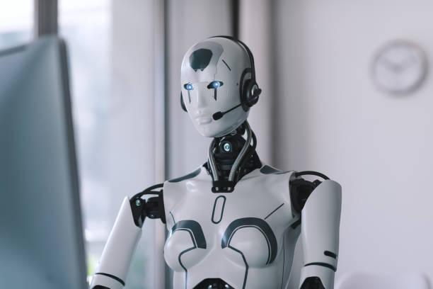 istock AI robot working in the office 1518663528