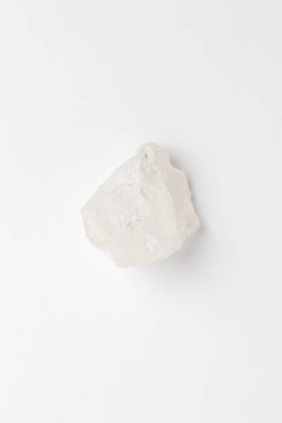 istock Natural Quartz Crystal rock formation specimen on white background 1518681911