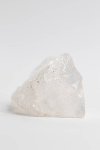 istock Natural Quartz Crystal rock formation specimen on white background 1518681922