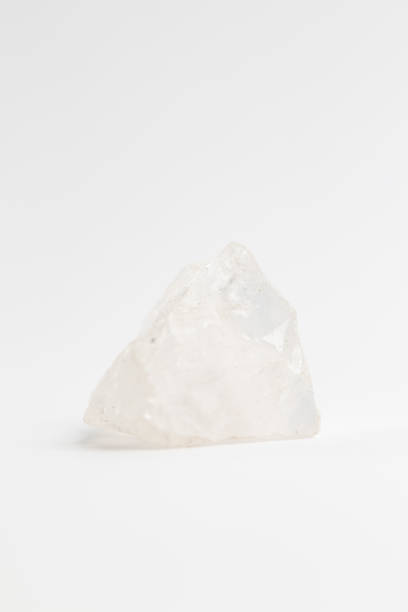 istock Natural Quartz Crystal rock formation specimen on white background 1518681924