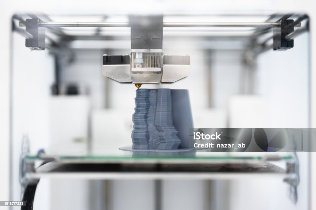 Identify Printer Object 3d Printer Printing An Object Stock Photo - Download Image Now - 3D ...