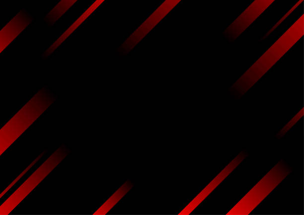 istock Abstract red line and black background for business card, cover, banner, flyer. Vector illustration 1518739267