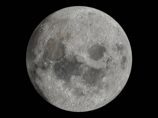 istock Moon surface close up that lights up in the night. Full moon and super moon. 1518760396