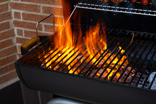 image of the embers of a barbecue