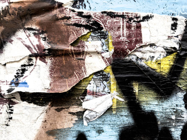 istock Captivating Grunge Textures of Old Posters as Backgrounds 1518778741