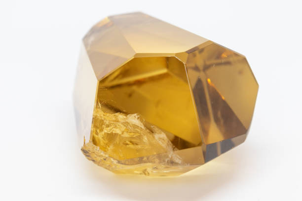 istock Citrine, power gemstone, on white background 1518910511
