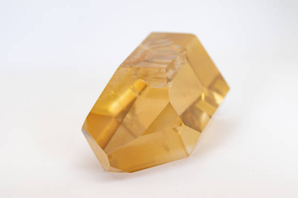 istock Citrine, power gemstone, on white background 1518910753