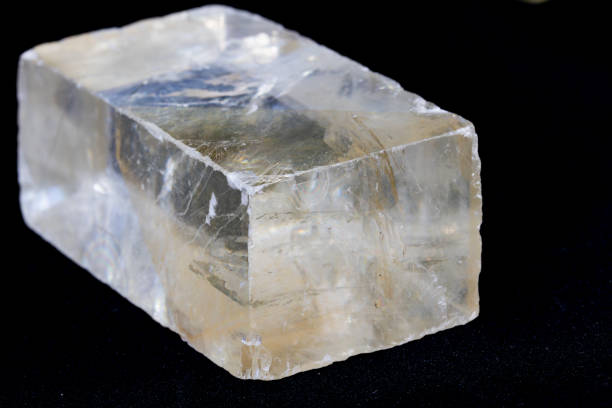istock Calcite, power gemstone, on black background 1518911810