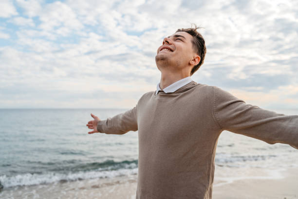 istock Young Man Enjoying The Beach In Greece 1518951270
