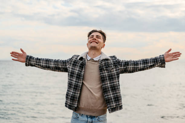 istock Young Man Enjoying The Beach In Greece 1518952311