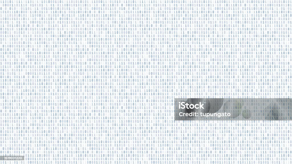 Vector Binary Code Texture Stock Illustration - Download Image Now ...