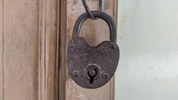 istock The old vintage padlock that looks rusty 1519040759