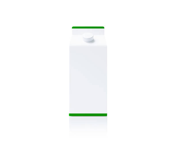 istock Milk Carton Package On White Background 1519041369