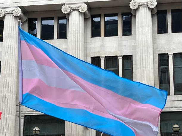 Transgender Pride Flag stock photo