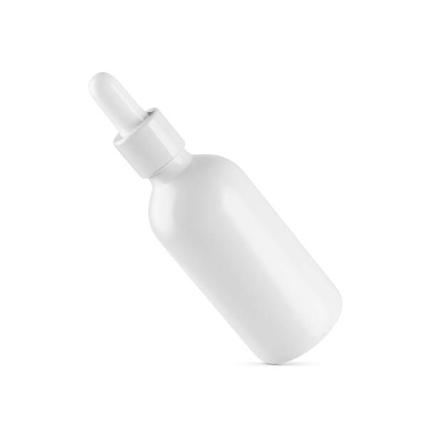 istock 3d White Blank Cosmetic Oil Dropper Bottle With Cap, Serum Dropper Packaging Mockup, 3d Illustration 1519079949