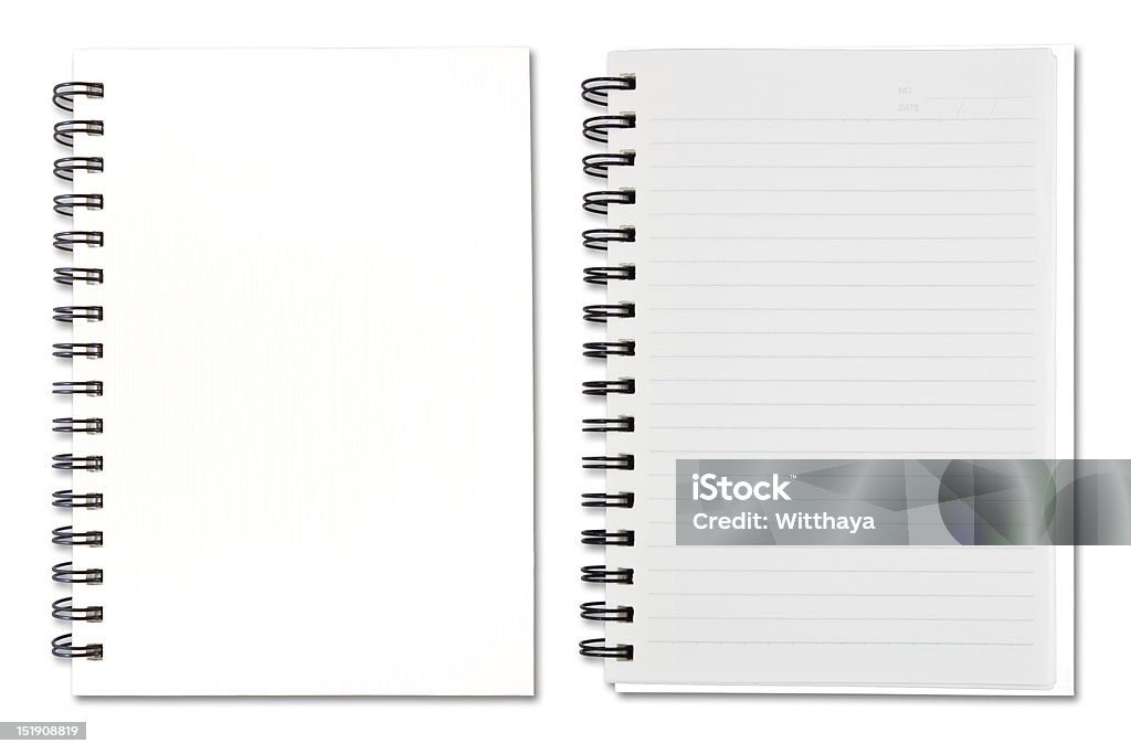 Libro de notas en blanco - Foto de stock de Cuaderno de apuntes libre de derechos