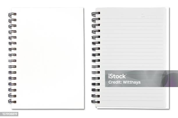 Libro De Notas En Blanco Foto de stock y más banco de imágenes de Cuaderno de apuntes - Cuaderno de apuntes, Espiral, Abierto