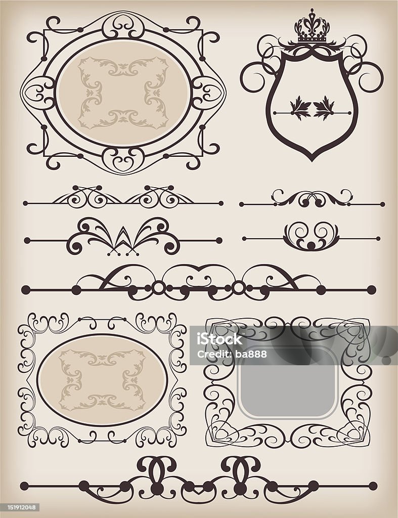 Frame Banner Vector Vector Illustration Frames And Banners For Design Stock Illustration ...