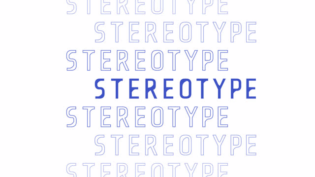 Animated stereotype word