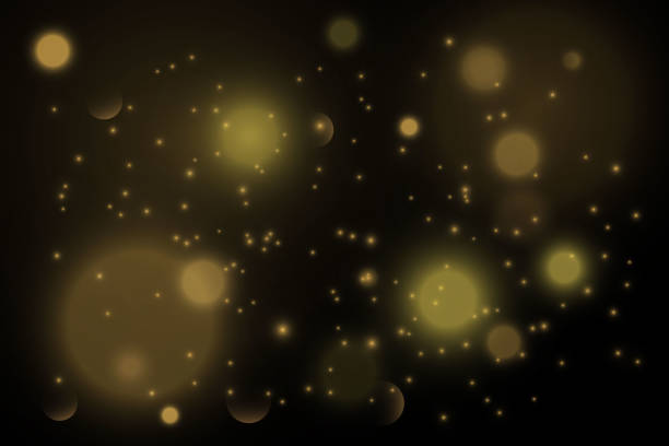 istock Vector eps 10 gold particles. Glowing yellow bokeh circles, sparkling golden dust abstract gold luxury background decoration 1519140020