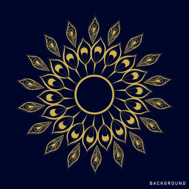 Vector illustration of Peacock background pattern