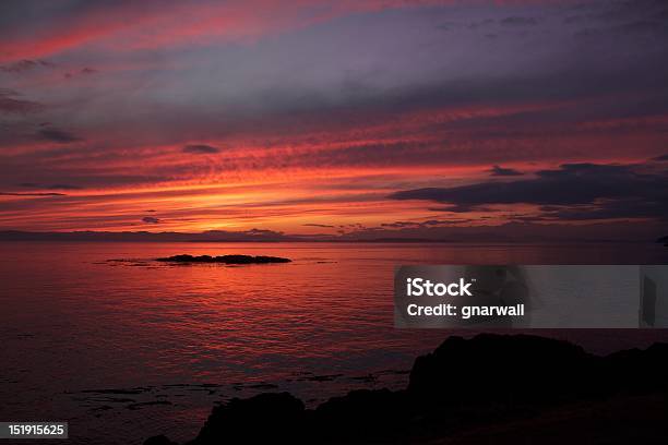 San Juan Island Sunset Stock Photo - Download Image Now - Horizontal, Island, No People