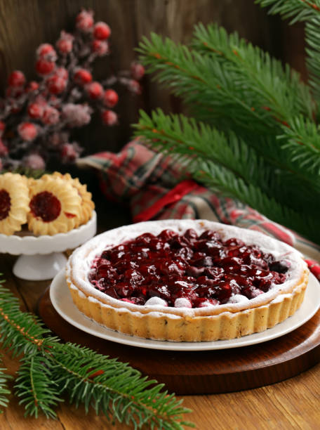 istock festive christmas cake with cranberries 1519214174