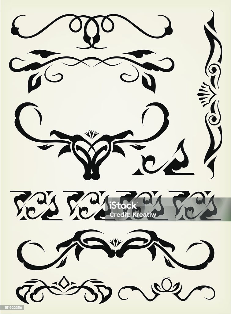 Vector Calligrams Calligraphy Vector Stock Illustration - Download Image Now - Curled Up ...