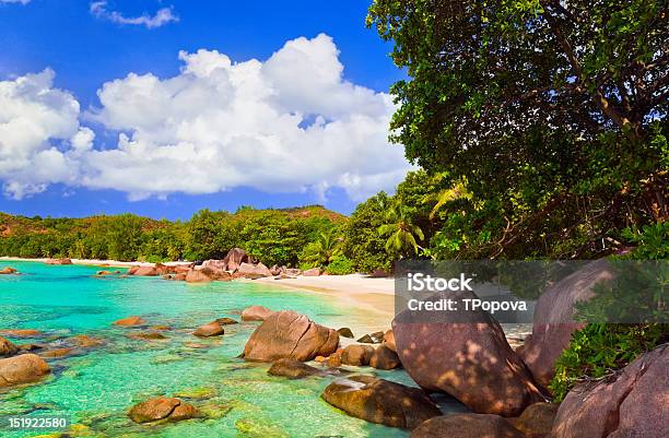 Colorful Beach Anse Lazio At The Island Praslin Seychelles Stock Photo - Download Image Now