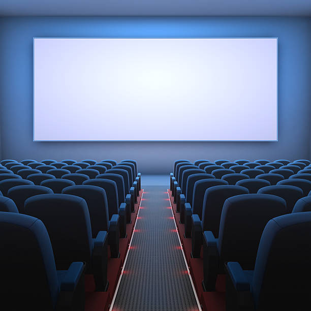 istock 3D image of blank cinema screen 151922728