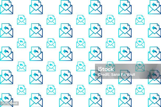 Abstract Email Reply Pattern Background Stock Illustration - Download ...