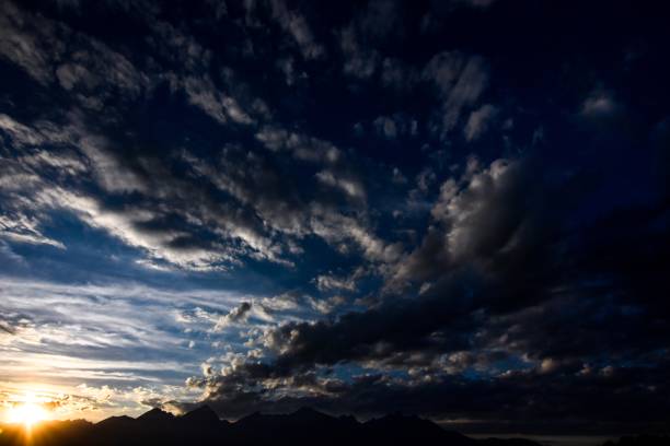 istock View of a sunset and dramatic skies. 1519263608