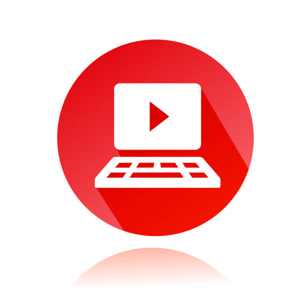Youtube Channel Icon This is a vector illustration of a youtube channel icon youtube video screen stock illustrations