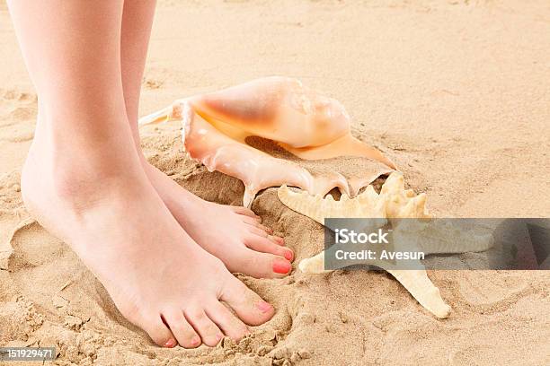 Feets And Beach Sand Stock Photo - Download Image Now - Abstract, Adult, Adults Only