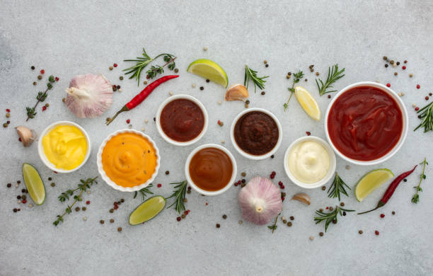 istock Different types of sauces in bowls 1519296562