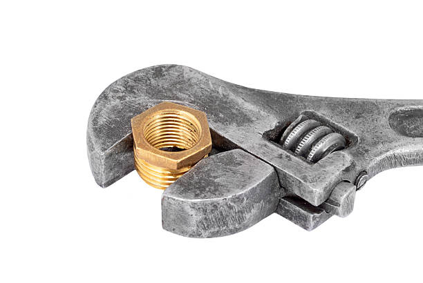 istock Wrench and plumbing faucet 151932781