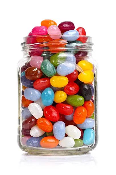 Photo of Jellybeans in a jar