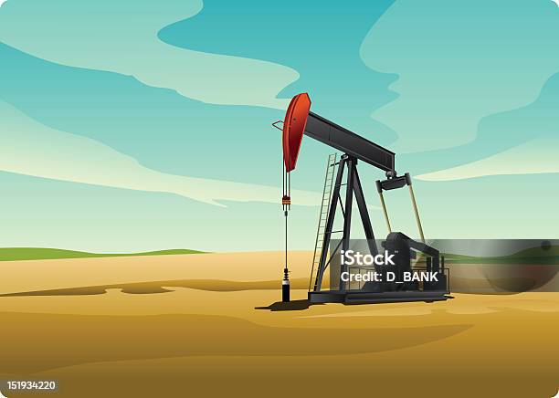 Ilustración de Bomba De Petróleo y más Vectores Libres de Derechos de Petróleo - Petróleo, Bomba de petróleo, Maquinaria