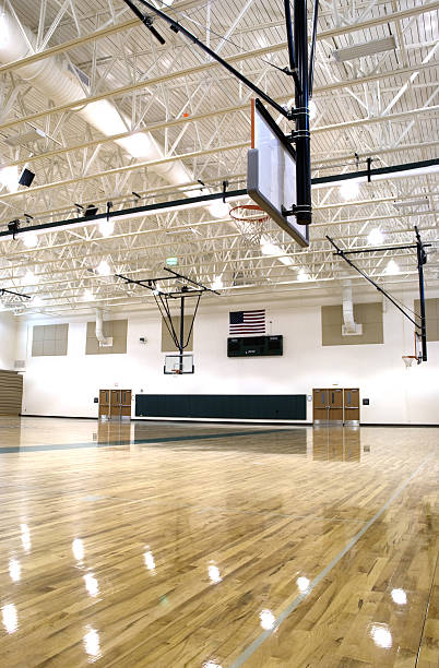 Basketball Court at High School in Florida.