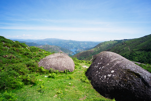 Photo of a landscape in the Peneda-Gerês National Parque in the Minho district, North of Portugal.