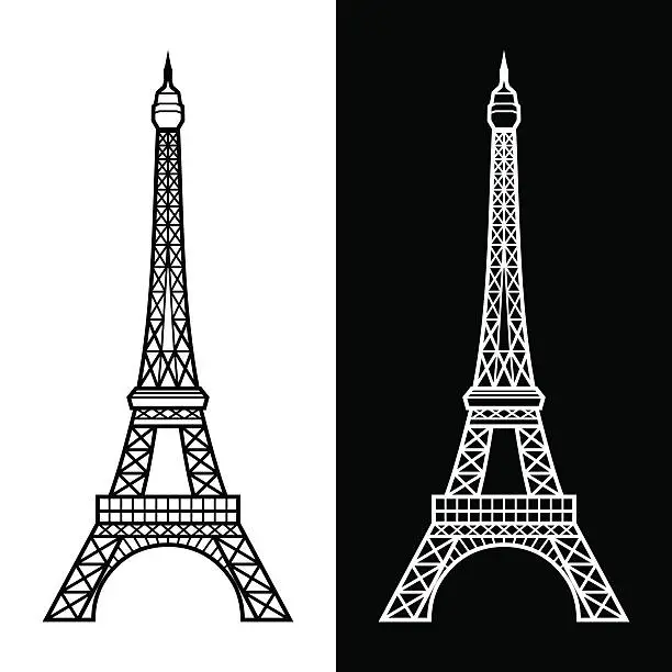 Vector illustration of EIFFEL TOWER