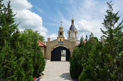 Old Orhei (Orheiul Vechi) orthodox church located in Republic of Moldova